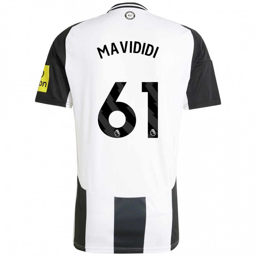 Kinder Shaun Mavididi #61 Weiß Schwarz Heimtrikot Trikot 2024/25 T-Shirt Österreich