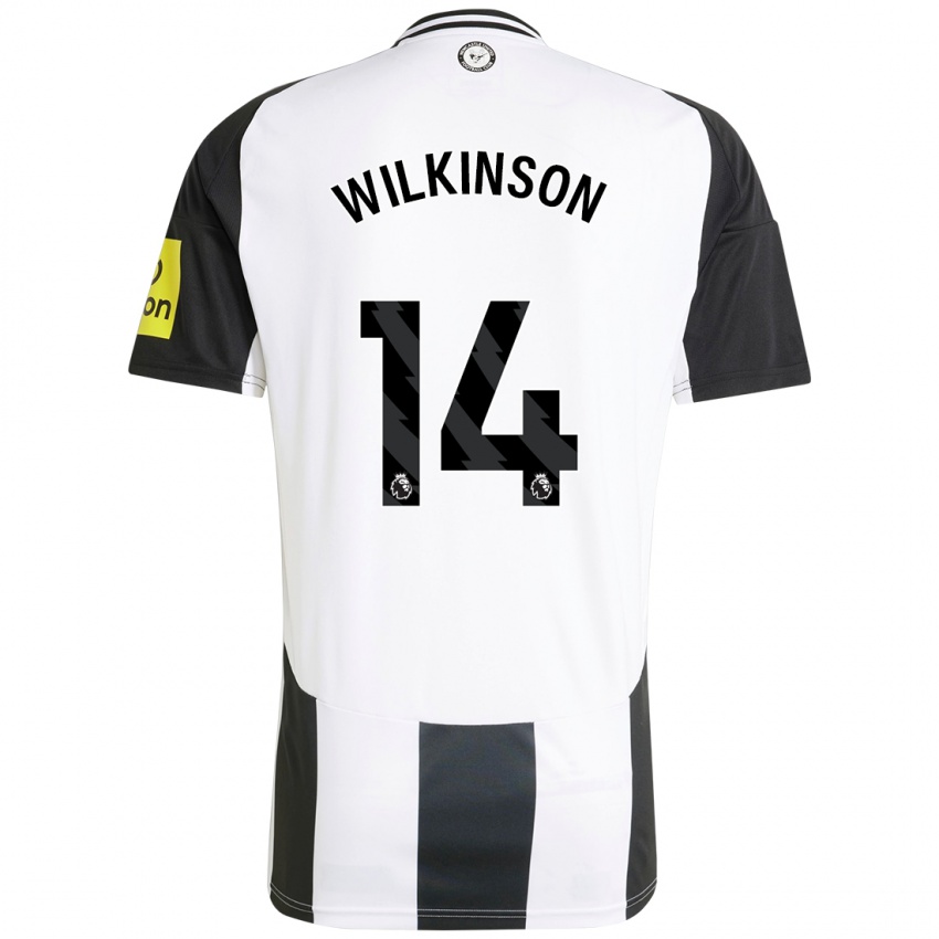 Kinder Sharna Wilkinson #14 Weiß Schwarz Heimtrikot Trikot 2024/25 T-Shirt Österreich