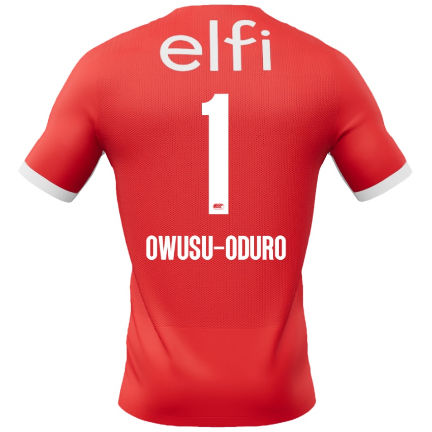 Kinder Rome Jayden Owusu-Oduro #1 Rot Weiß Heimtrikot Trikot 2024/25 T-Shirt Österreich