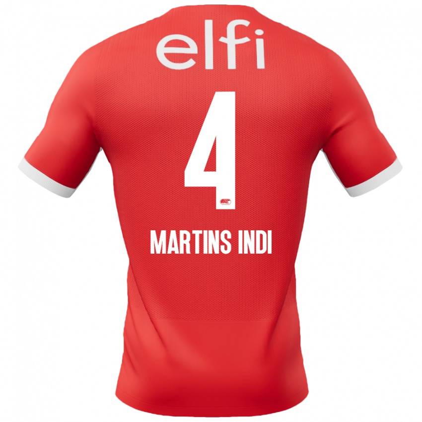 Kinder Bruno Martins Indi #4 Rot Weiß Heimtrikot Trikot 2024/25 T-Shirt Österreich