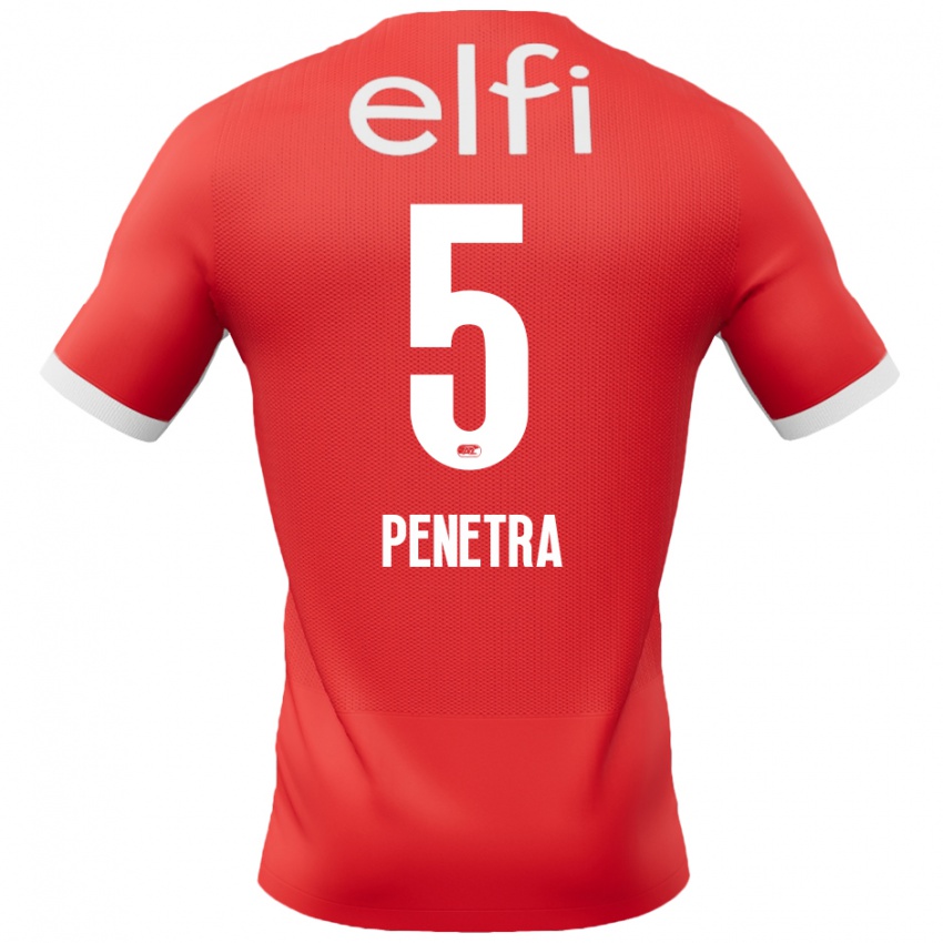 Kinder Alexandre Penetra #5 Rot Weiß Heimtrikot Trikot 2024/25 T-Shirt Österreich