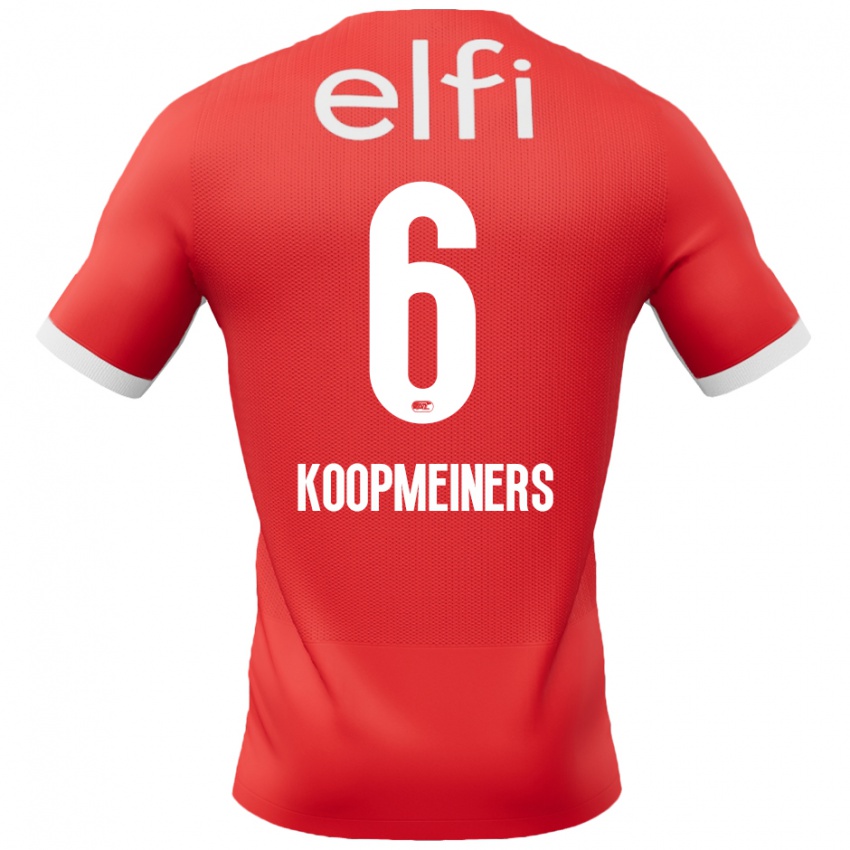 Kinder Peer Koopmeiners #6 Rot Weiß Heimtrikot Trikot 2024/25 T-Shirt Österreich