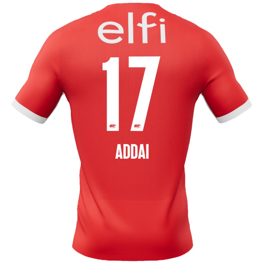 Kinder Jayden Addai #17 Rot Weiß Heimtrikot Trikot 2024/25 T-Shirt Österreich