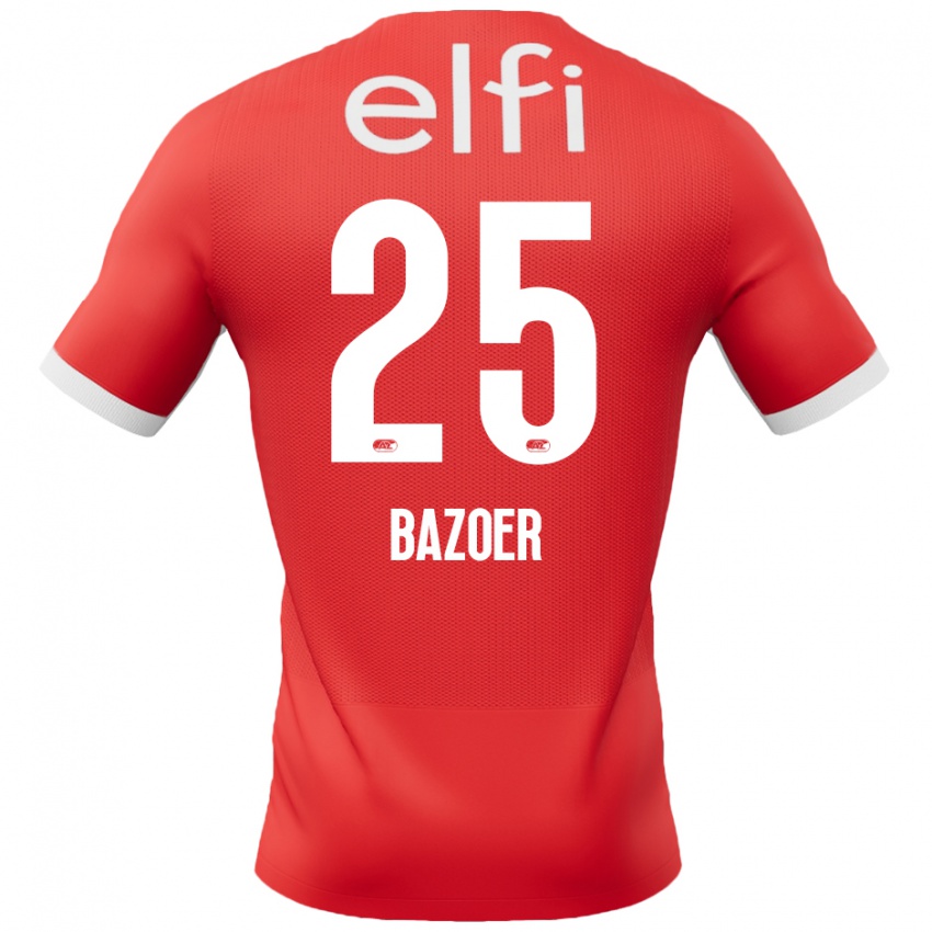 Kinder Riechedly Bazoer #25 Rot Weiß Heimtrikot Trikot 2024/25 T-Shirt Österreich