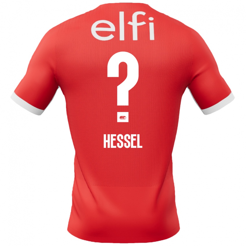 Kinder Hessel De Wit #0 Rot Weiß Heimtrikot Trikot 2024/25 T-Shirt Österreich