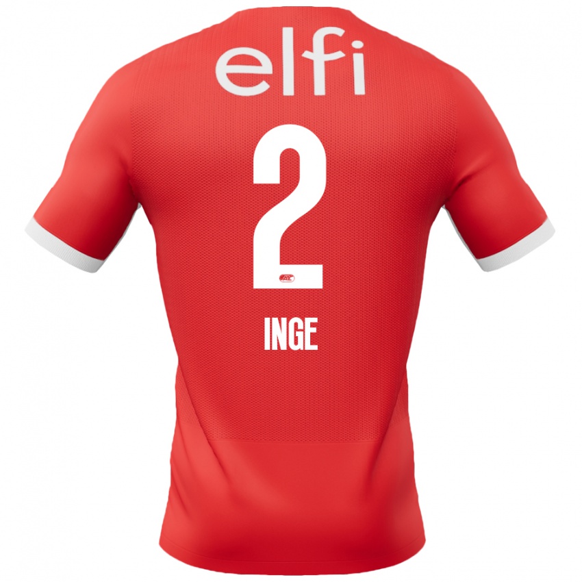 Kinder Kiani Inge #2 Rot Weiß Heimtrikot Trikot 2024/25 T-Shirt Österreich