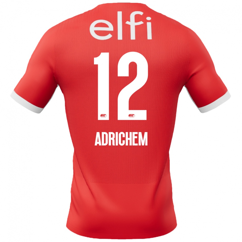 Kinder Mees Adrichem #12 Rot Weiß Heimtrikot Trikot 2024/25 T-Shirt Österreich