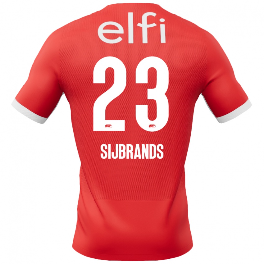 Kinder Julian Sijbrands #23 Rot Weiß Heimtrikot Trikot 2024/25 T-Shirt Österreich