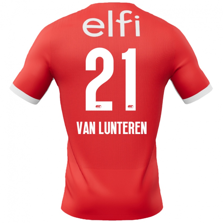 Kinder Desiree Van Lunteren #21 Rot Weiß Heimtrikot Trikot 2024/25 T-Shirt Österreich