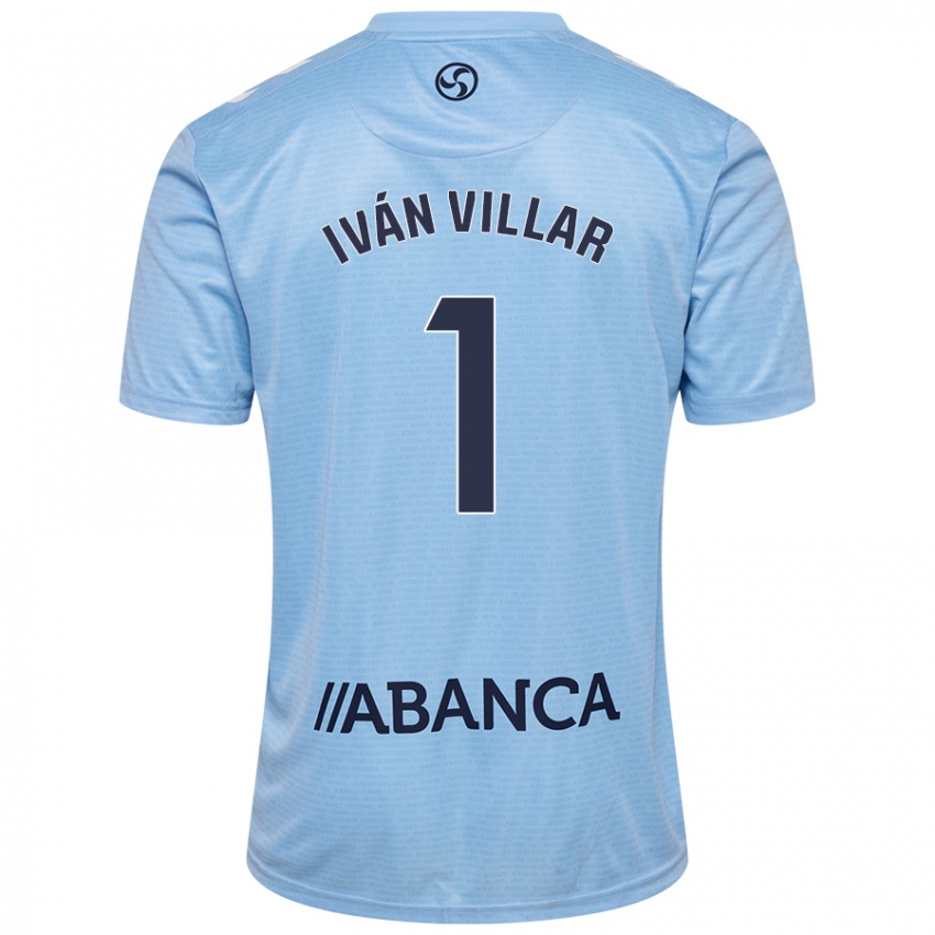 Kinder Iván Villar #1 Himmelblau Heimtrikot Trikot 2024/25 T-Shirt Österreich