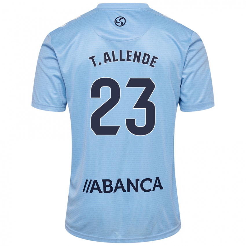 Kinder Tadeo Allende #23 Himmelblau Heimtrikot Trikot 2024/25 T-Shirt Österreich