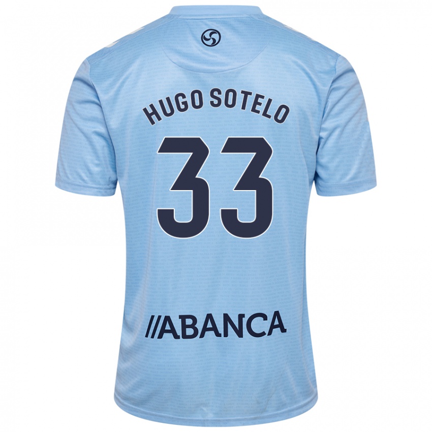 Kinder Hugo Sotelo #33 Himmelblau Heimtrikot Trikot 2024/25 T-Shirt Österreich