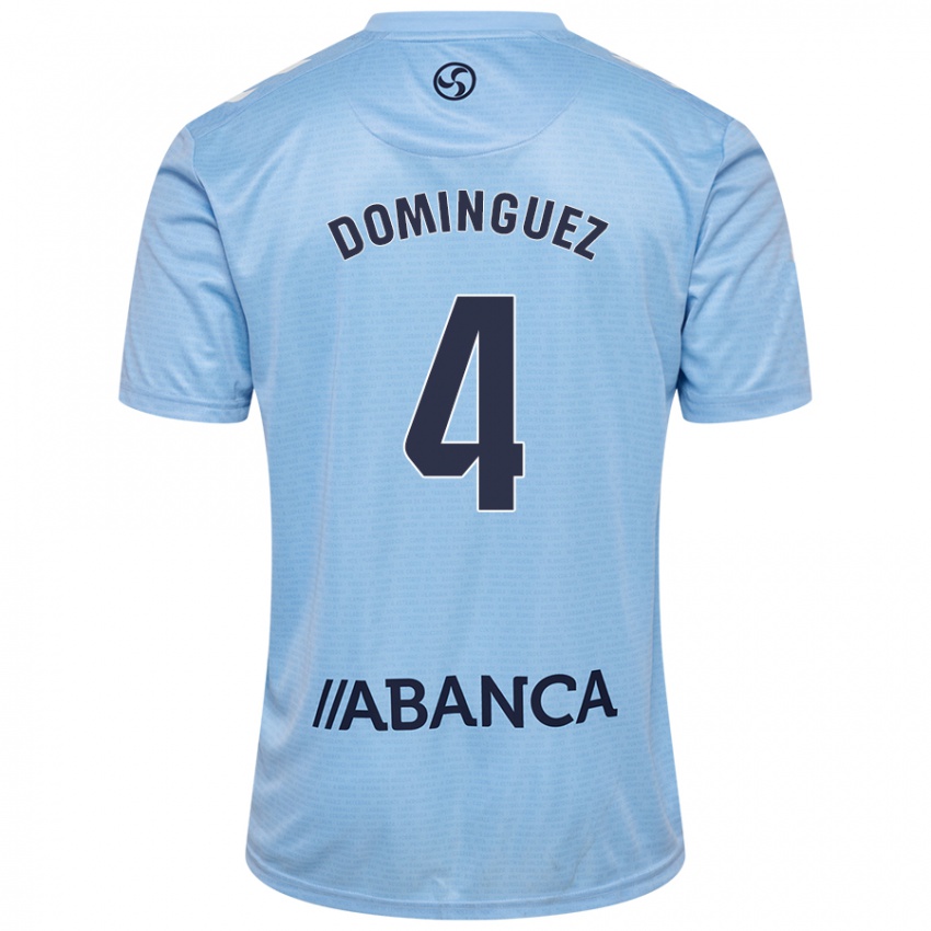 Kinder Javi Domínguez #4 Himmelblau Heimtrikot Trikot 2024/25 T-Shirt Österreich