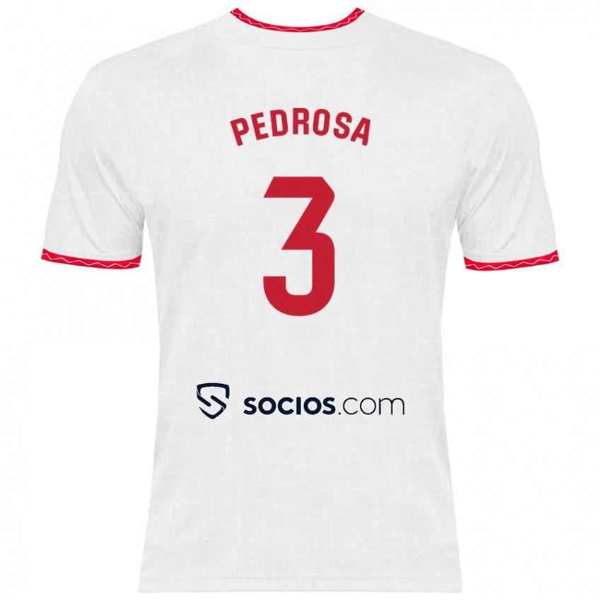 Kinder Adrià Pedrosa #3 Weiß Rot Heimtrikot Trikot 2024/25 T-Shirt Österreich