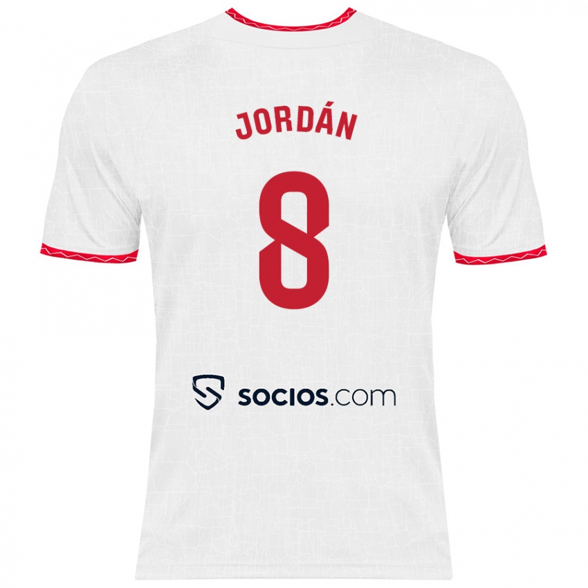 Kinder Joan Jordán #8 Weiß Rot Heimtrikot Trikot 2024/25 T-Shirt Österreich