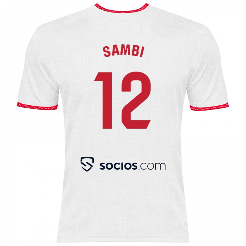 Kinder Albert Sambi Lokonga #12 Weiß Rot Heimtrikot Trikot 2024/25 T-Shirt Österreich