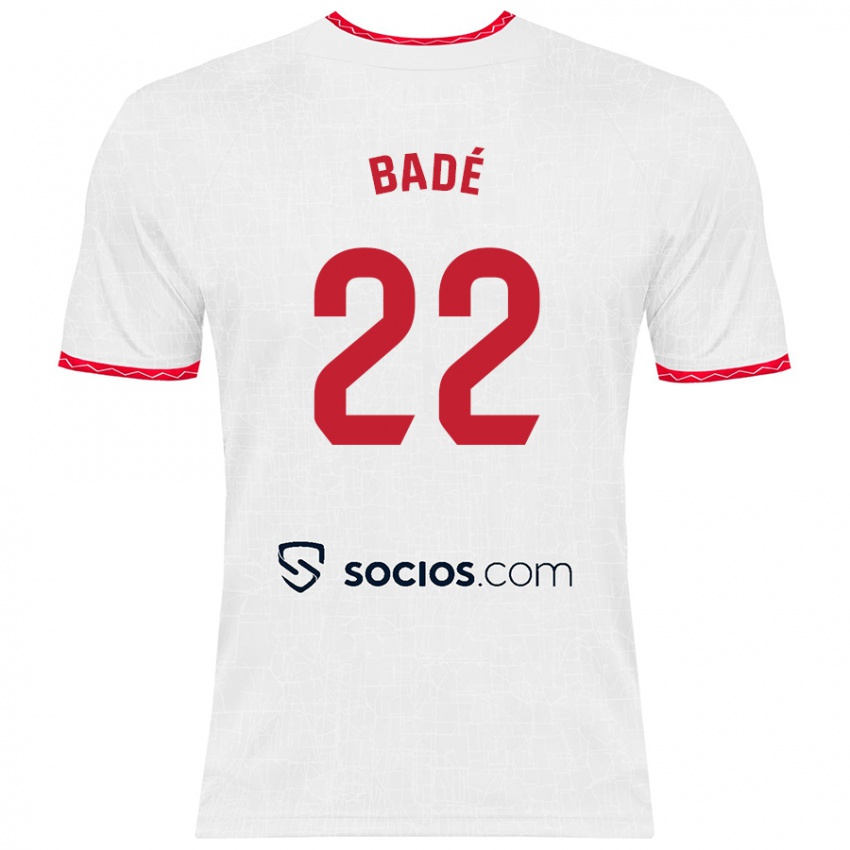 Kinder Loïc Badé #22 Weiß Rot Heimtrikot Trikot 2024/25 T-Shirt Österreich