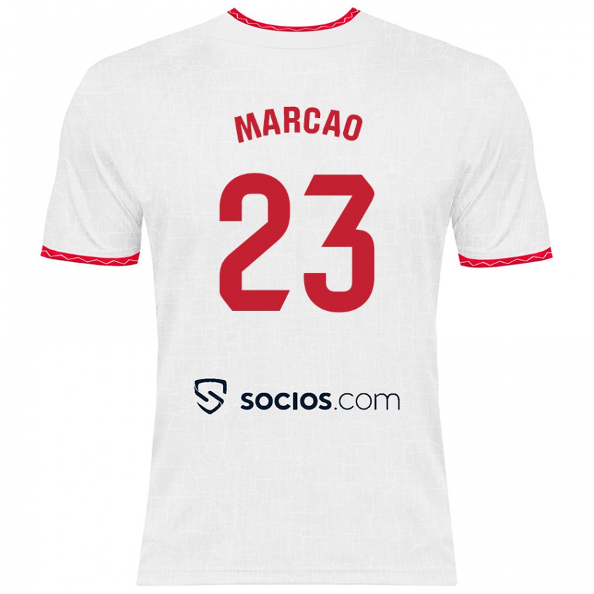 Kinder Marcão #23 Weiß Rot Heimtrikot Trikot 2024/25 T-Shirt Österreich