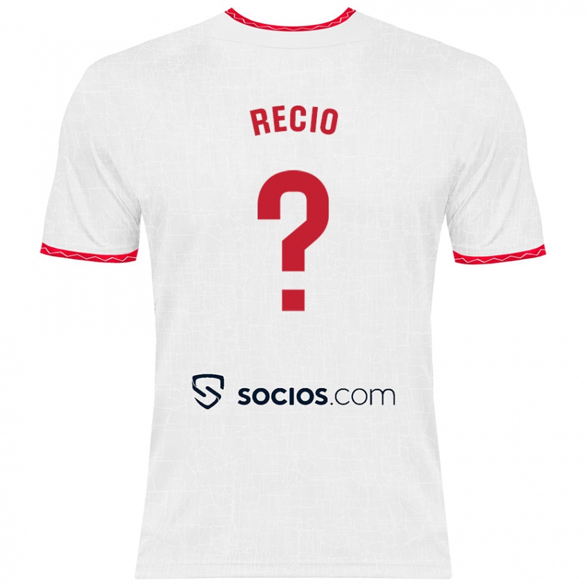 Kinder Sergio Recio #0 Weiß Rot Heimtrikot Trikot 2024/25 T-Shirt Österreich