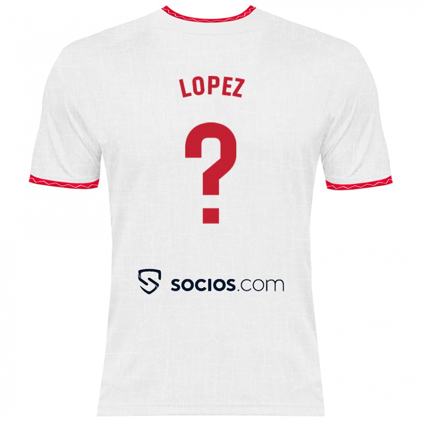 Kinder David López #0 Weiß Rot Heimtrikot Trikot 2024/25 T-Shirt Österreich