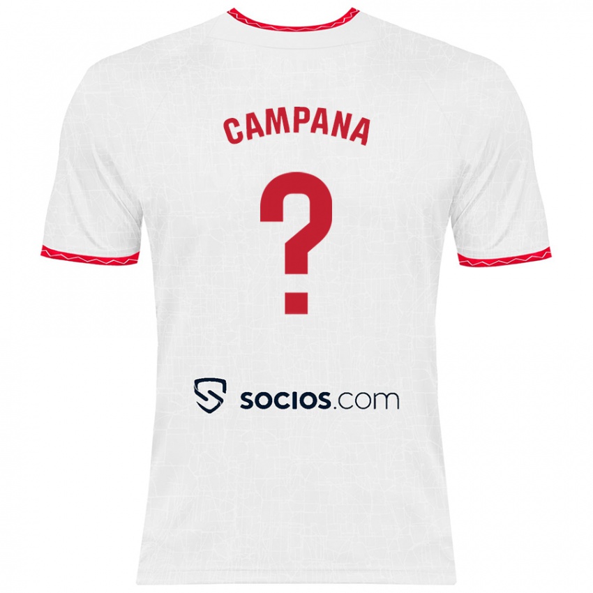 Kinder Massimo Campana #0 Weiß Rot Heimtrikot Trikot 2024/25 T-Shirt Österreich