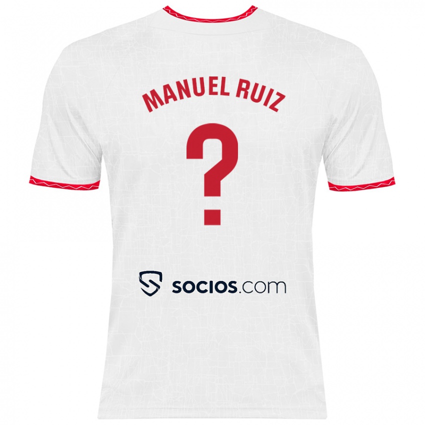 Kinder José Manuel Ruiz #0 Weiß Rot Heimtrikot Trikot 2024/25 T-Shirt Österreich