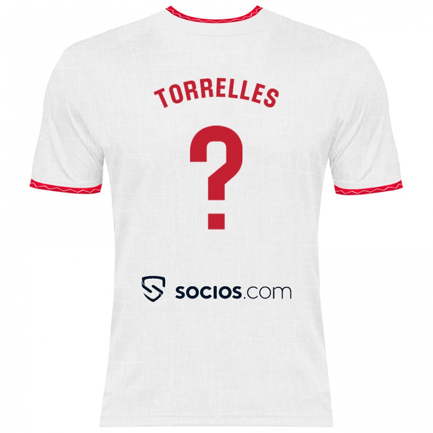 Kinder Genís Torrelles #0 Weiß Rot Heimtrikot Trikot 2024/25 T-Shirt Österreich