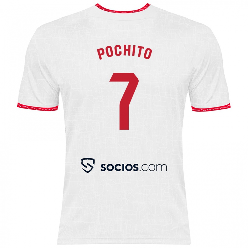 Kinder Pochito #7 Weiß Rot Heimtrikot Trikot 2024/25 T-Shirt Österreich