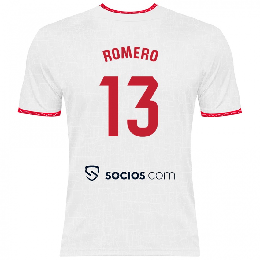 Kinder Rafael Romero #13 Weiß Rot Heimtrikot Trikot 2024/25 T-Shirt Österreich