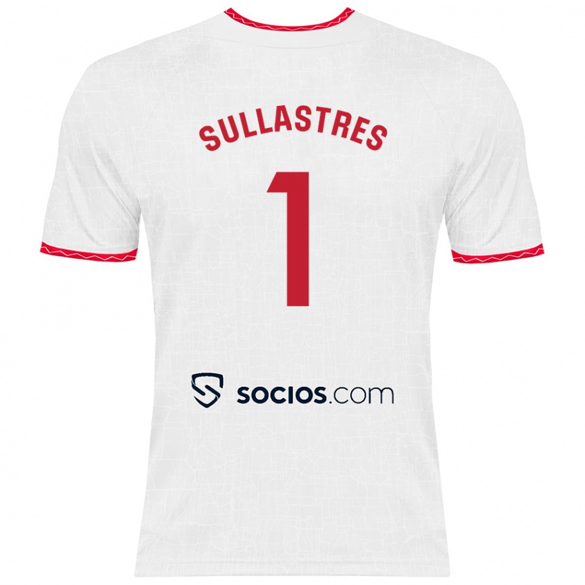 Kinder Esther Sullastres Ayuso #1 Weiß Rot Heimtrikot Trikot 2024/25 T-Shirt Österreich