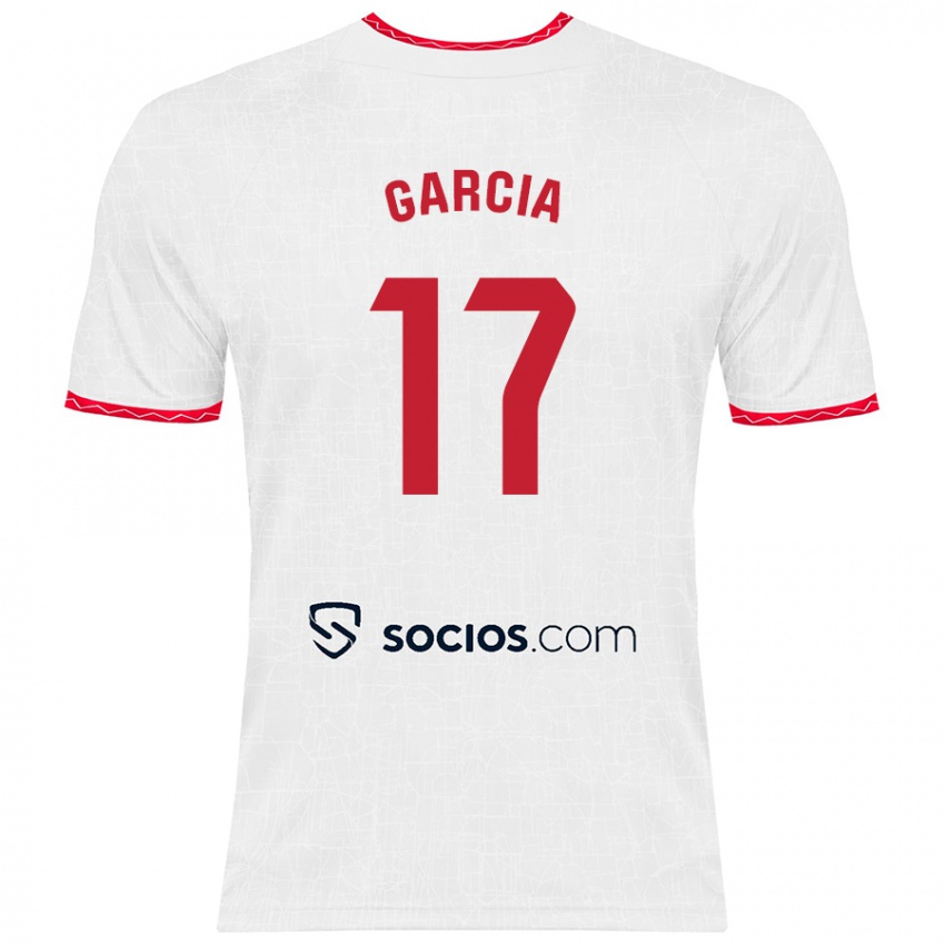 Kinder Débora García #17 Weiß Rot Heimtrikot Trikot 2024/25 T-Shirt Österreich