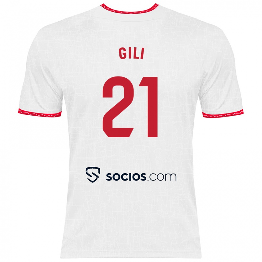 Kinder Gemma Gili #21 Weiß Rot Heimtrikot Trikot 2024/25 T-Shirt Österreich