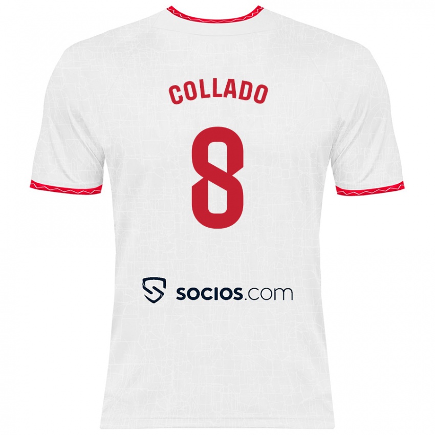 Kinder Alberto Collado #8 Weiß Rot Heimtrikot Trikot 2024/25 T-Shirt Österreich