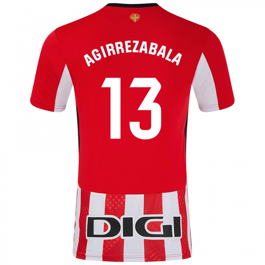 Kinder Julen Agirrezabala #13 Rot Weiß Heimtrikot Trikot 2024/25 T-Shirt Österreich