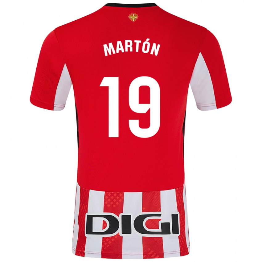 Kinder Javier Martón #19 Rot Weiß Heimtrikot Trikot 2024/25 T-Shirt Österreich