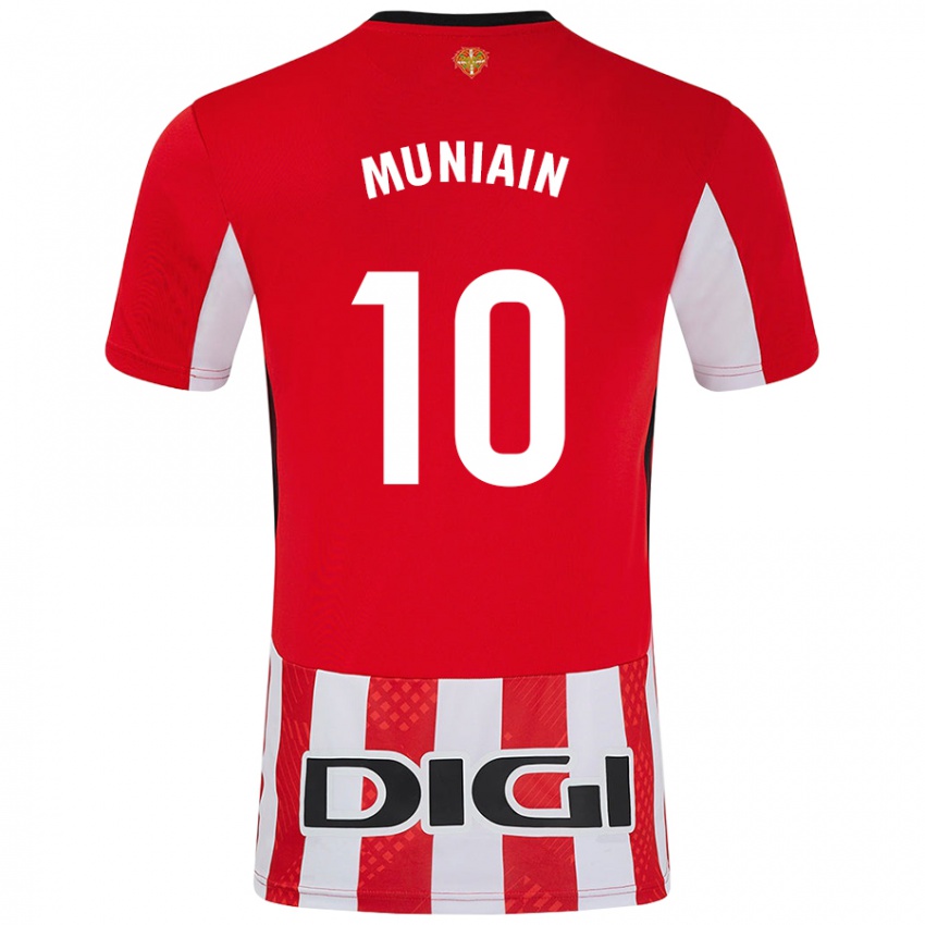 Kinder Iker Muniain #10 Rot Weiß Heimtrikot Trikot 2024/25 T-Shirt Österreich