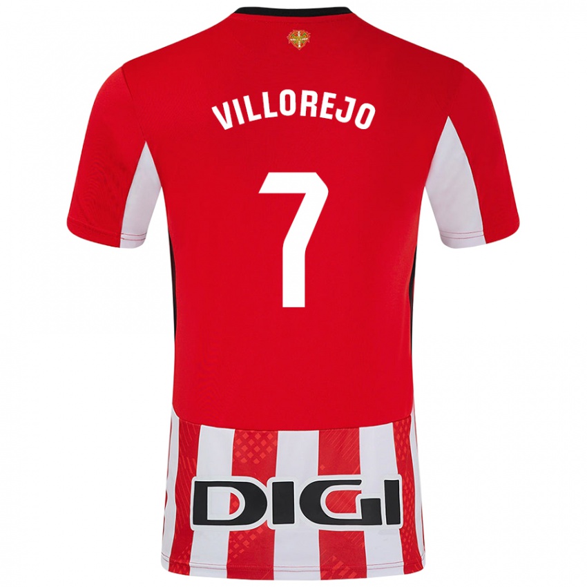 Kinder Ardaitz Villorejo #7 Rot Weiß Heimtrikot Trikot 2024/25 T-Shirt Österreich