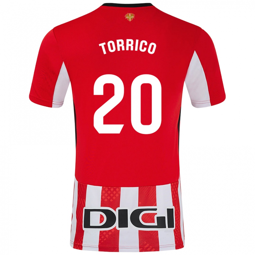 Kinder Aitor Torrico #20 Rot Weiß Heimtrikot Trikot 2024/25 T-Shirt Österreich