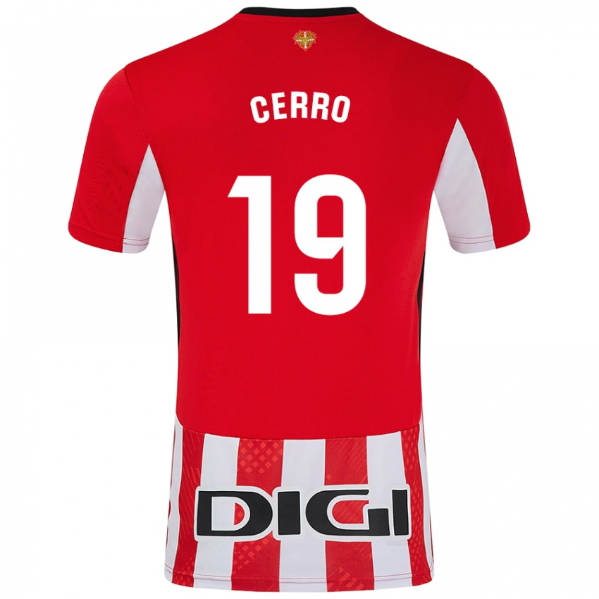 Kinder Mariana Cerro Galán #19 Rot Weiß Heimtrikot Trikot 2024/25 T-Shirt Österreich