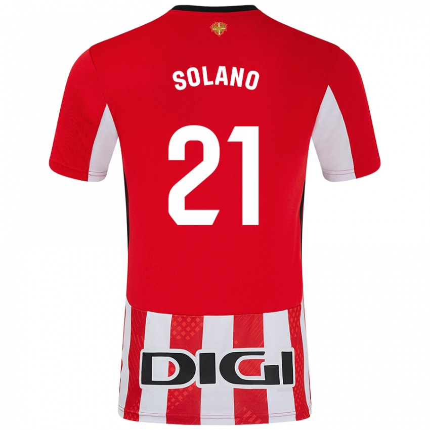 Kinder Bibiane Schulze-Solano #21 Rot Weiß Heimtrikot Trikot 2024/25 T-Shirt Österreich