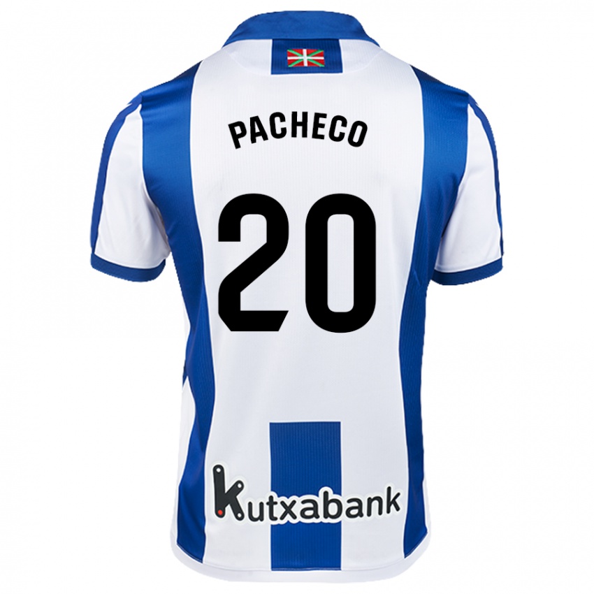 Kinder Jon Pacheco #20 Weiß Blau Heimtrikot Trikot 2024/25 T-Shirt Österreich