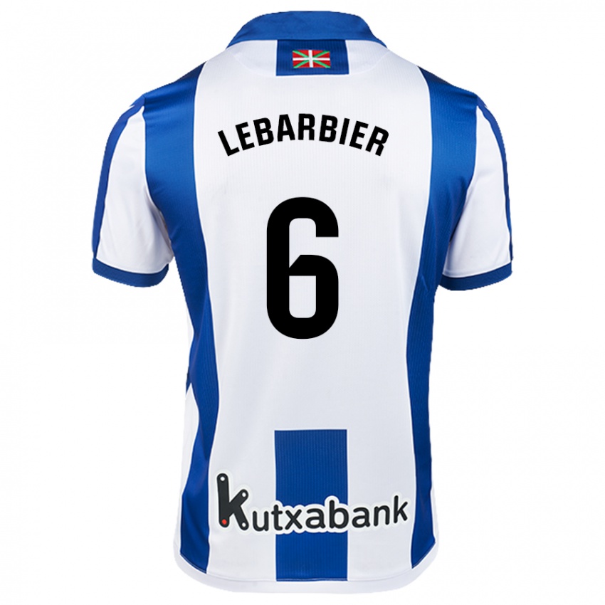 Kinder Alex Lebarbier #6 Weiß Blau Heimtrikot Trikot 2024/25 T-Shirt Österreich