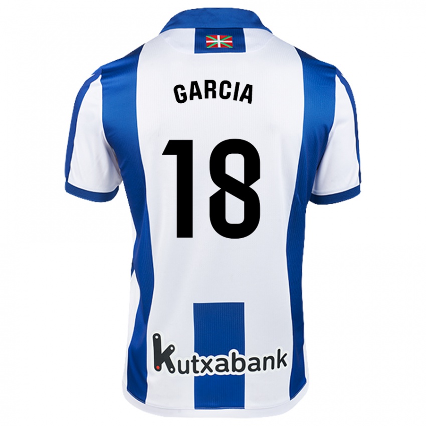 Kinder Eder García #18 Weiß Blau Heimtrikot Trikot 2024/25 T-Shirt Österreich