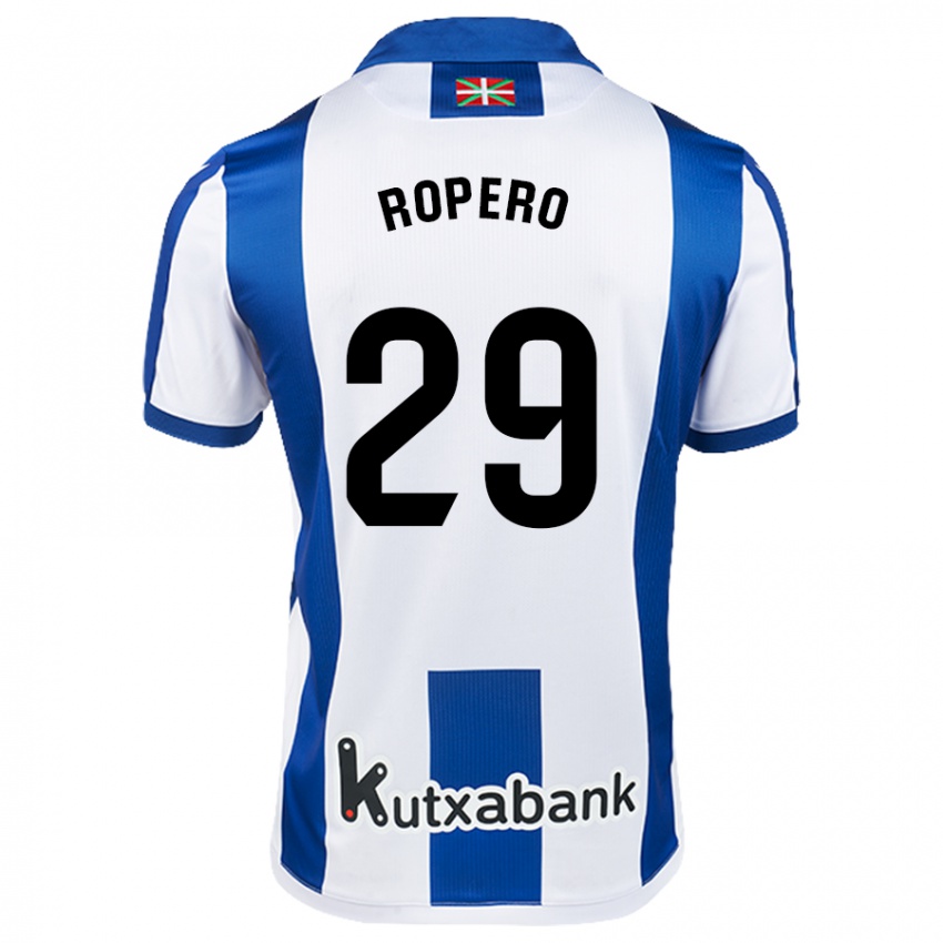 Kinder Iker Ropero #29 Weiß Blau Heimtrikot Trikot 2024/25 T-Shirt Österreich