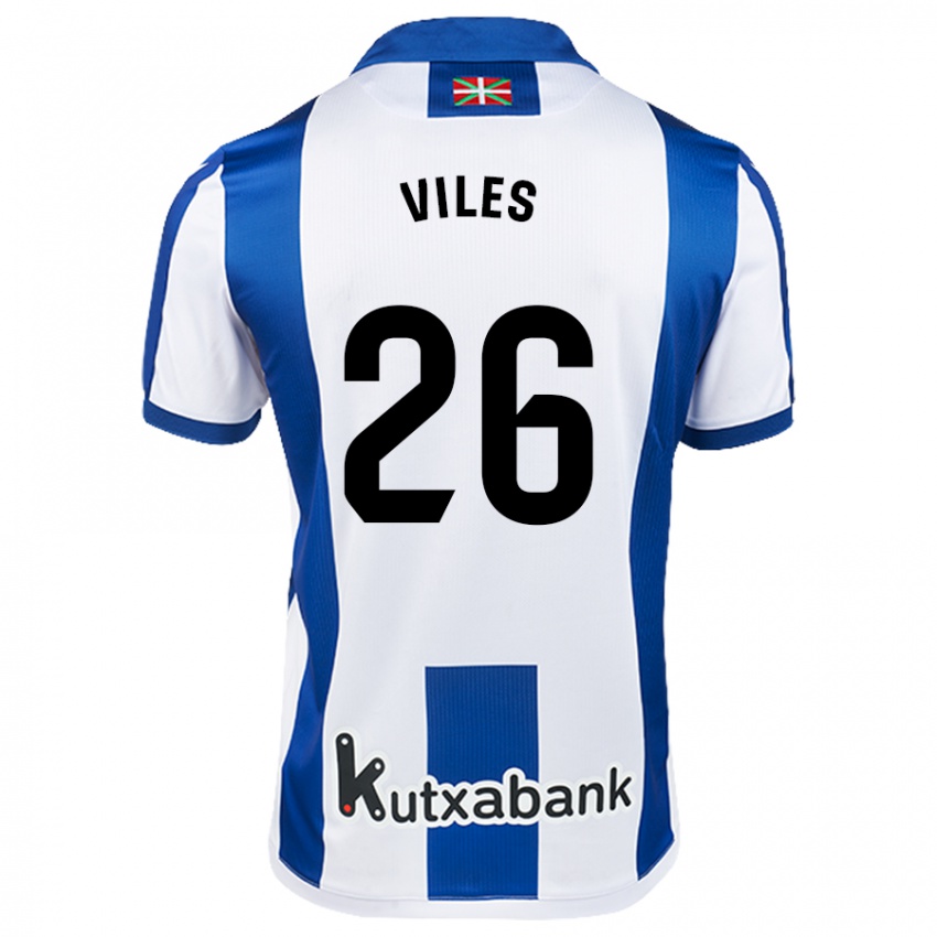 Kinder Elene Viles #26 Weiß Blau Heimtrikot Trikot 2024/25 T-Shirt Österreich