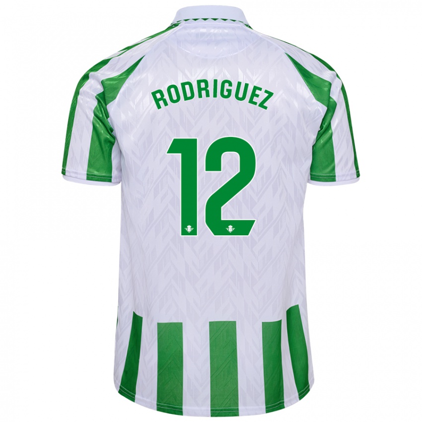 Kinder Ricardo Rodríguez #12 Grün Weiße Streifen Heimtrikot Trikot 2024/25 T-Shirt Österreich