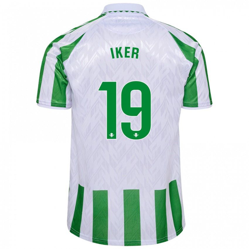 Kinder Iker Losada #19 Grün Weiße Streifen Heimtrikot Trikot 2024/25 T-Shirt Österreich