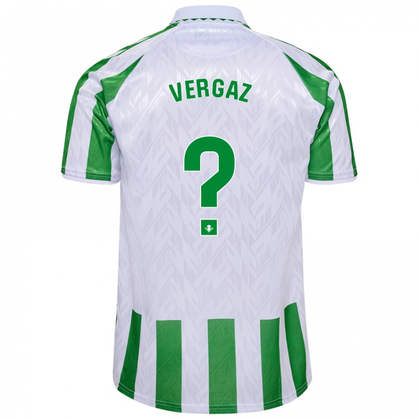 Kinder Alejandro Vergaz #0 Grün Weiße Streifen Heimtrikot Trikot 2024/25 T-Shirt Österreich