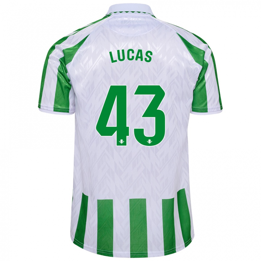 Kinder Lucas Alcázar #43 Grün Weiße Streifen Heimtrikot Trikot 2024/25 T-Shirt Österreich