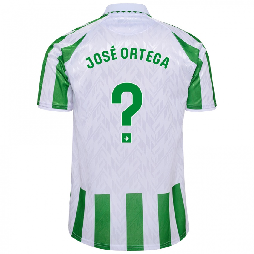 Kinder José Ortega #0 Grün Weiße Streifen Heimtrikot Trikot 2024/25 T-Shirt Österreich